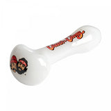 Cheech & Chong® Glass | 3.5" White Miss Tempest Stoner Hand Pipe Glass Pipe West Coast Gifts