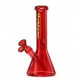 Fortune | 10" Prism Beaker Bong – 5mm Glass Glass Bong Fortune Red