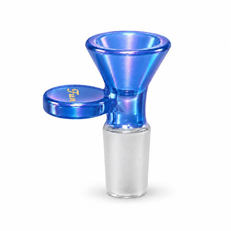 Fortune | 14mm Fun Aurora Glass Bowl Piece with Handle – Assorted Colors Bowl · Popper Fortune Blue