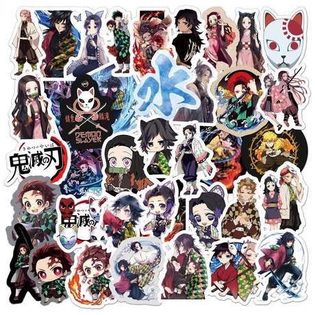 50pcs Assorted Anime Design Stickers