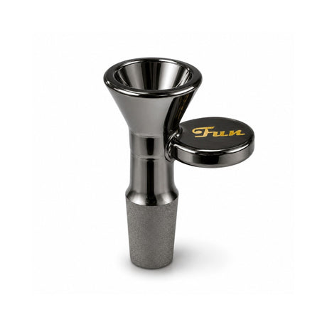 Fortune | Fun Electroplated 14mm Funnel Bowl Bowl · Popper Fortune Onyx