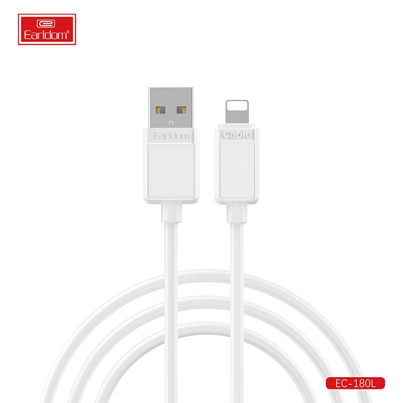 Eardom | Phone charger 1m cable Pack of 10 [EC-180C] Charging Cable · Accessory Canadian Distributor Lightning to USB / White