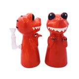 8" Vintage Red Dragon Ceramic Bong – Playful Mythical Creature Design[ES092WP] Ceramic Bong Canadian Distributor