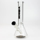 9.5" TOKE beaker glass water bong-Black - One Wholesale