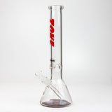 16" TOKE 7 mm glass water beaker bong-Red - One Wholesale