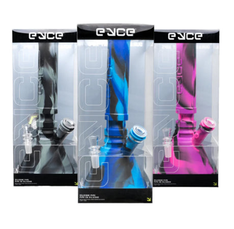 Eyce | 12" Beaker Display – Box of 6 (Assorted) Resin · Silicone · Plastic Bong Synergy Innovation