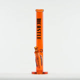 Castle Glassworks | 18" Straight Tube Glass Bong – C-003 (9mm Thick) Glass Bong Castle Glassworks Orange