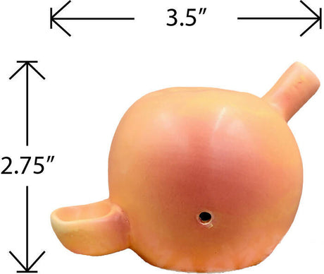 mini peach pipe Ceramic Pipe Roast and Toast Gifts