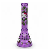 14" Character & Leaf Pattern Beaker Glass Bong Super Supplys Inc