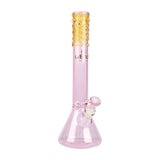 GEAR Premium® | 14" Beaker Tube [G22] Glass Bong Smoking Cat Distribution Pink [G22PI]