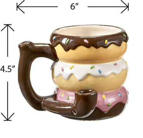 Donut mug - pipe - novelty mug Mug Pipe Roast and Toast Gifts