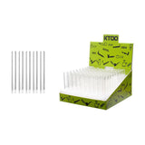 4" Glass Tube straight pipe Box of 100 [GL-GO10x] Glass Pipe Canadian Distributor Clear (GO101)