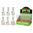 6″ Soft Glass Mini Bongs – Assorted Designs | 6-Piece Display [GL-M6300x] Glass Bong Canadian Distributor White