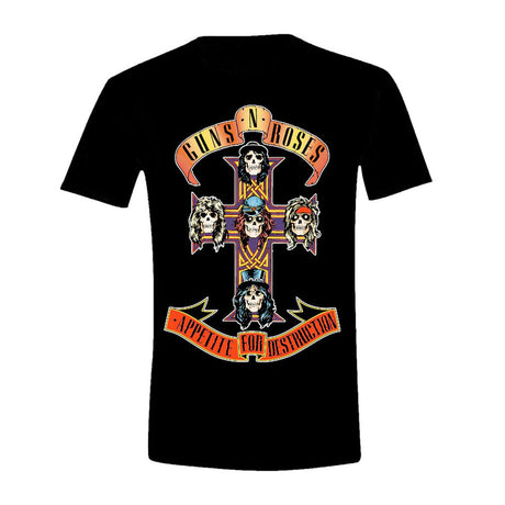 Gun N Roses | "Appetite For Destruction" Men's T-Shirt-Black- Officially Licensed Short Sleeve Philcos