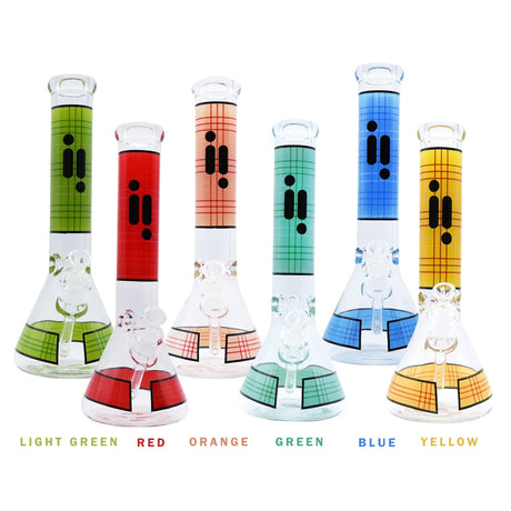 14" Infyniti Grid Pattern Beaker Water Bong ( GP1598 ) Glass Bong ONE