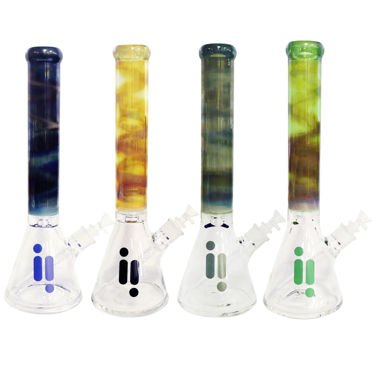 Infyniti | 16" 7mm Branded Glass Beaker Bong with Tornado Perc [GP1650]