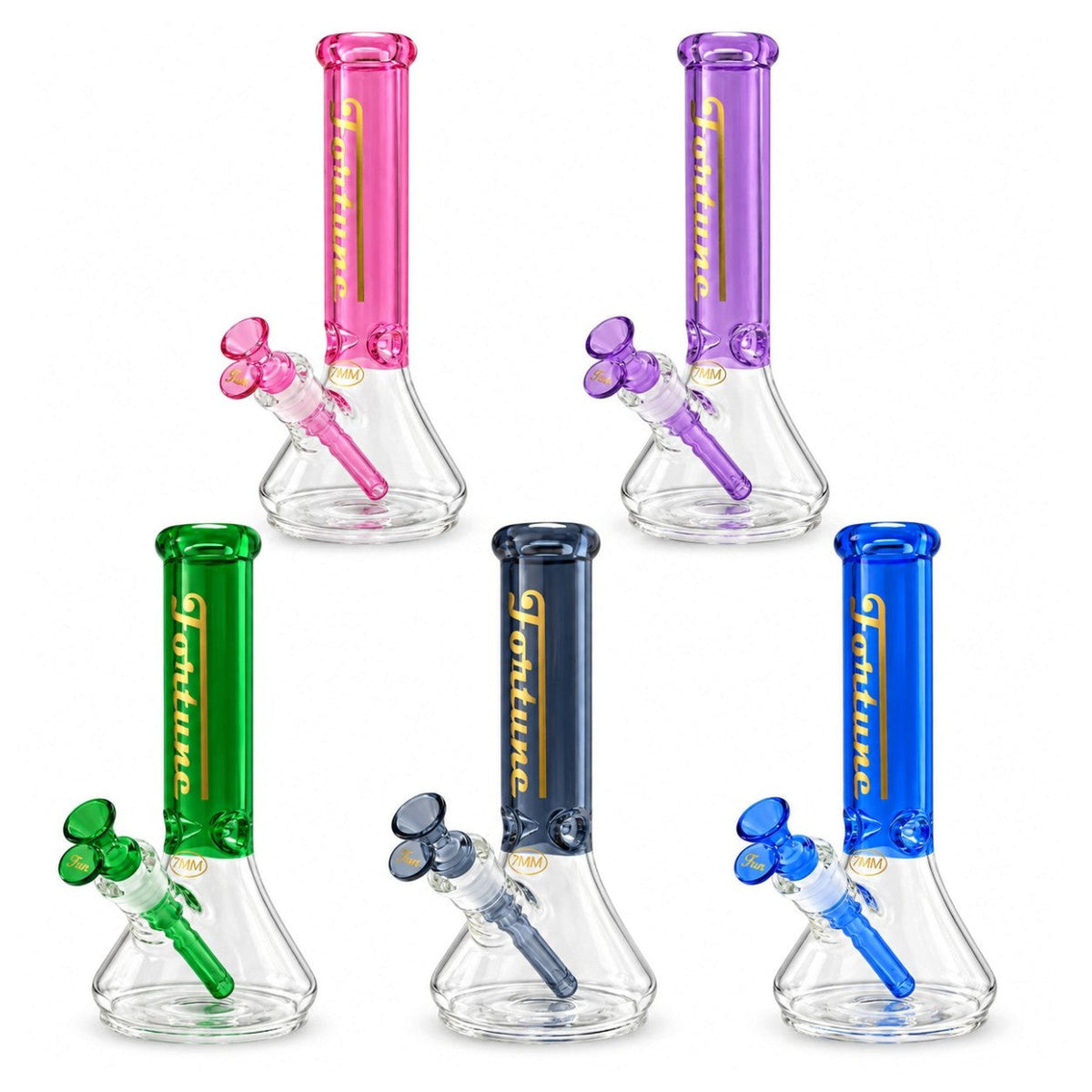 Fortune | 14" Nova Beaker Bong – 7mm Glass Glass Bong Fortune