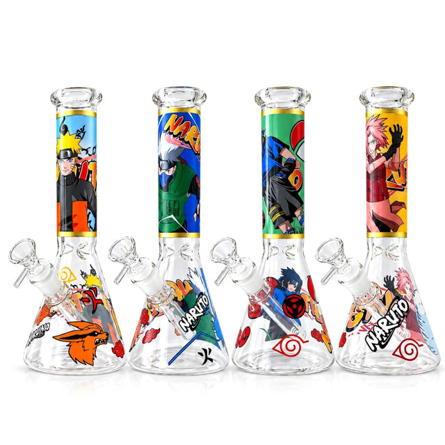 10" Ninja Anime Glass Beaker Glass Bong Super Supplys Inc