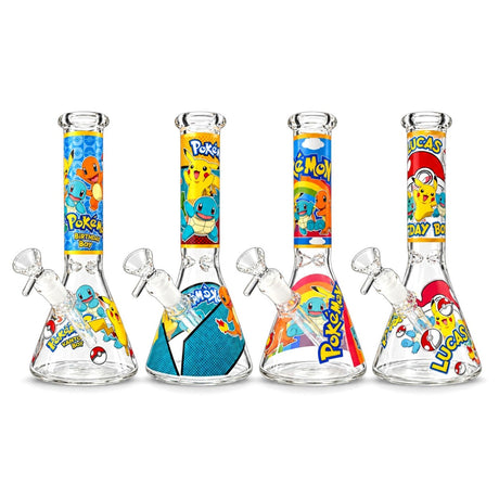 10" Monster-Themed Beaker Glass Bong – Assorted Designs Glass Bong Super Supplys Inc