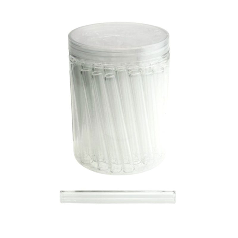 4″ Straight Glass Tubes with Jar [GT-M0001]