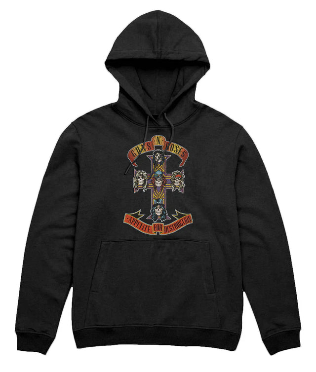 Guns N’ Roses | Authentic "Appetite For Destruction" Hoodie (officially licensed) Hoodie Smoking Cat Distribution Small