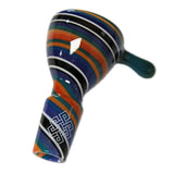 Karma | 14mm Reversal Ground Joint Glass Bowl (Rainbow) Bowl · Popper Maq Distributors Multicolor