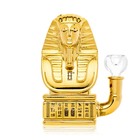 Hemper | 5.7" Ancient Egypt Bong – Pharaoh Gold Edition [PP6063LG] Glass Bong Smoking Cat Distribution