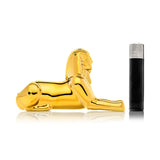 Hemper | 5" Ancient Egypt Hand Pipe – Sphinx Gold Edition [PP6062] Glass Pipe Smoking Cat Distribution