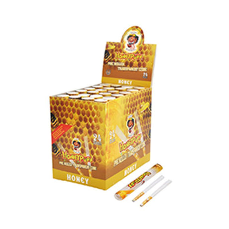 Honey Puff | Pre-Rolled Transparent Flavor Cones – 1 1/4 [P8226-02] Pre-rolled Cone (Display Pack) Canadian Distributor Honey