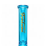 Fortune | 12" Full Color Hex Base Glass Water Pipe – 5mm Glass Bong Fortune