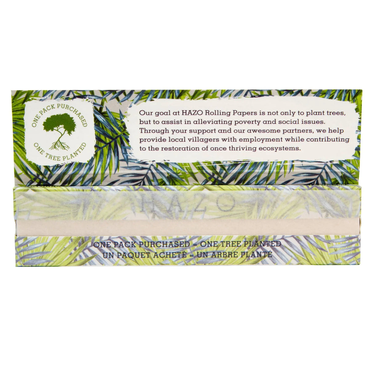 HAZO Hemp Rolling Papers | King Size Slim - Full Display of 50x Booklets | Plants 50 Trees!