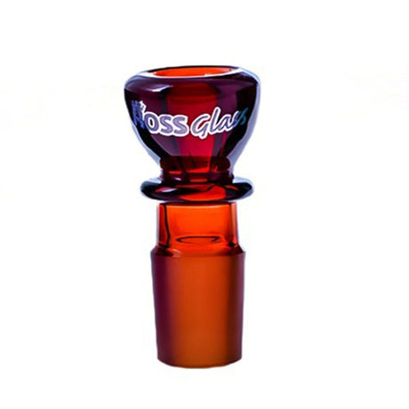 Hoss Glass | 19mm Full colour chunky snapper bowl [YX20C] Bowl · Banger · Oil Burner Smoking Cat Distribution Amber