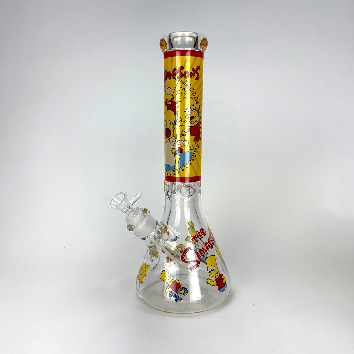 14" Yellow Family Cartoon 9 mm glass bongs [PIP789] Glass Bong NIBO Distribution Design F