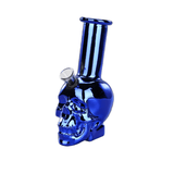 6″ Chrome Reaper Skull Edition Mini Glass Bong – Metallic Finish [JBLMIN-05-16] Glass Bong Canadian Distributor Blue