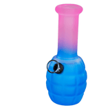 6″ Rubber Finishing Surface Mini Glass Bong Box of 10 [JBLMIN-06-18] Glass Bong Canadian Distributor Blue/Pink (Box of 10)