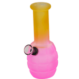 6″ Rubber Finishing Surface Mini Glass Bong Box of 10 [JBLMIN-06-18] Glass Bong Canadian Distributor Pink/Yellow (Each)