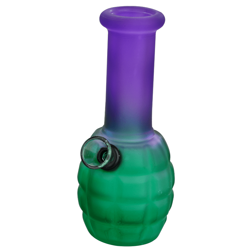 6″ Rubber Finishing Surface Mini Glass Bong Box of 10 [JBLMIN-06-18] Glass Bong Canadian Distributor Green/Purple (Box of 10)