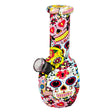 6″ PsySkull Art Glass Bong – Colorful Skull Design [JBLMIN-06] Glass Bong Canadian Distributor