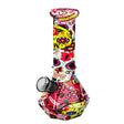 6″ Crimson Skull Geometry Glass Bong – Psychedelic Skull Design [JBLMIN-09] Glass Bong Canadian Distributor