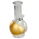 6″ Round Base Mini Glass Bong [JBLMIN-07-1] Glass Bong Canadian Distributor Gold