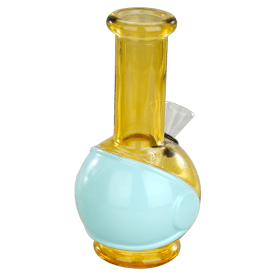 6″ Round Base Mini Glass Bong [JBLMIN-07-1] Glass Bong Canadian Distributor Jade