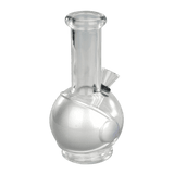 6″ Round Base Mini Glass Bong [JBLMIN-07-1] Glass Bong Canadian Distributor Silver