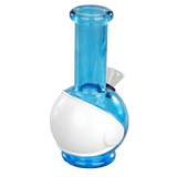 6″ Round Base Mini Glass Bong [JBLMIN-07-1] Glass Bong Canadian Distributor White