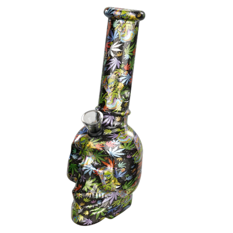 8″ Skull Printing Glass Bong [JBLX-11-3] Glass Bong Canadian Distributor Pattern D