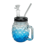 TOPPUFF® | 5” Pineapple Glass Bong-Surface Plating Colors [JTOP01.1003] Glass Bong Canadian Distributor Blue