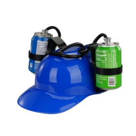 Party Sip Hands-Free Dual Drink Drinking Helmet – Baseball Cap Balloon · Party · Game Canadian Distributor Blue