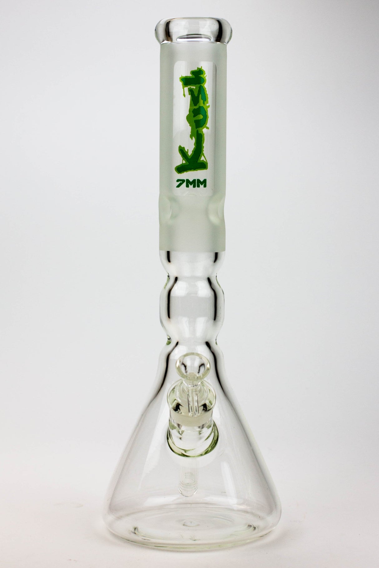 16" KUSH / 7mm / curved tube glass water bong- - One Wholesale