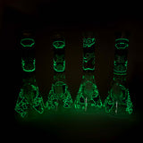 10" Cartoon Girl Design Glass Beaker Bong Glass Bong 777 Smoke