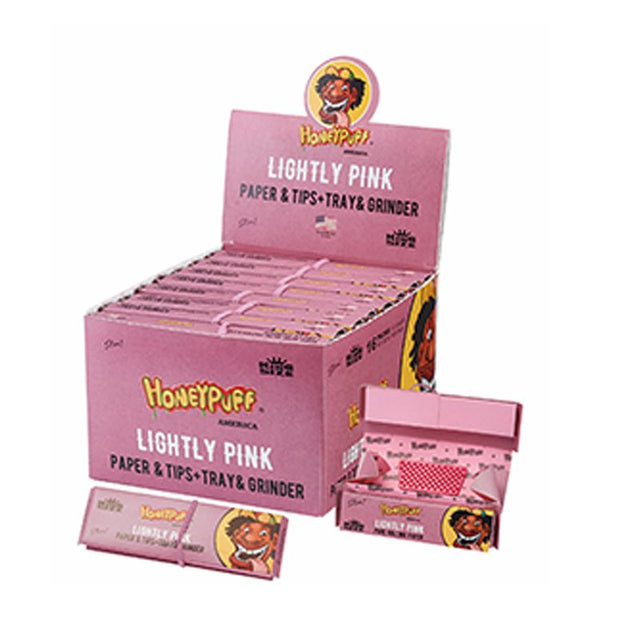 Honey Puff | Rolling Kit – Lightly Pink King Size Kit (16 Packs/Display) [P1183-04] King Size Canadian Distributor
