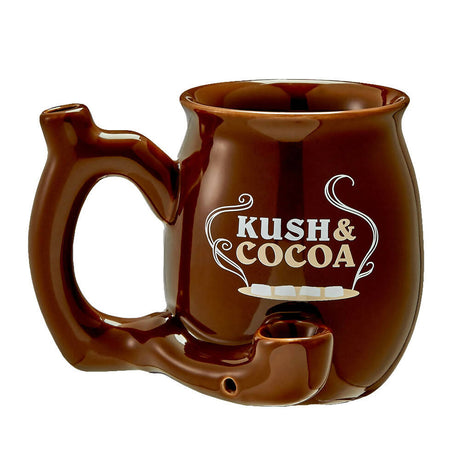 ROAST AND TOAST "KUSH AND COCOA" BROWN PIPE MUG Quartz hand pipe Roast and Toast Gifts